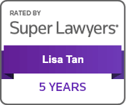 lisa tan superlawyer 5 yer badge