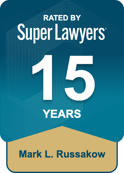 mark russakow superlawyers 15 years badge