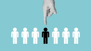 finger pointing at trustee